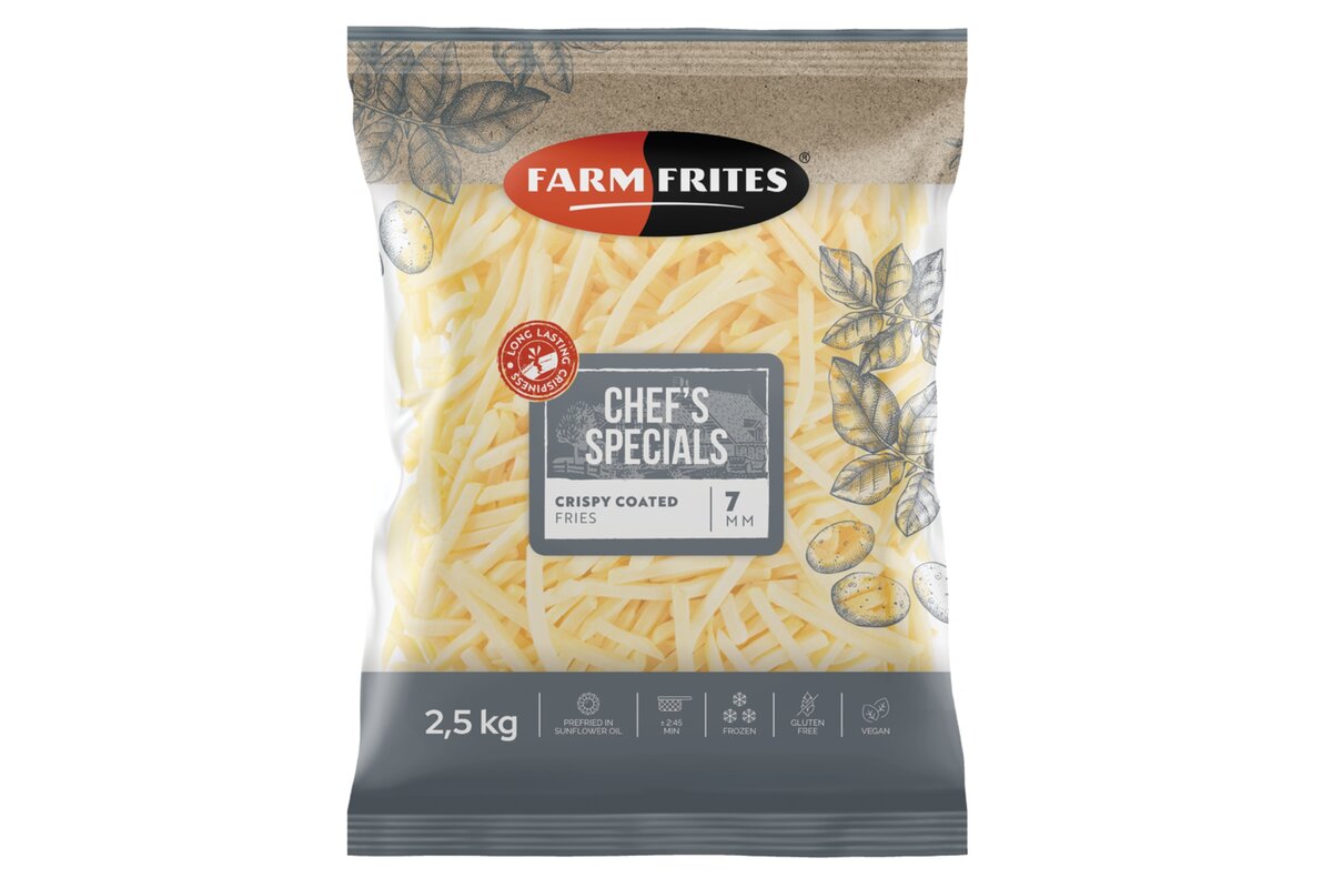 Hranolky chrumkavé 7x7mm 2,5 kg FarmFrites