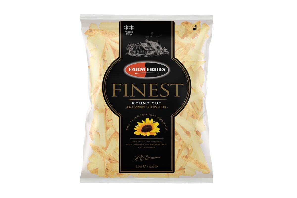 Hranolky „U" so šupou 8x12mm mrazené 2 kg FarmFrites