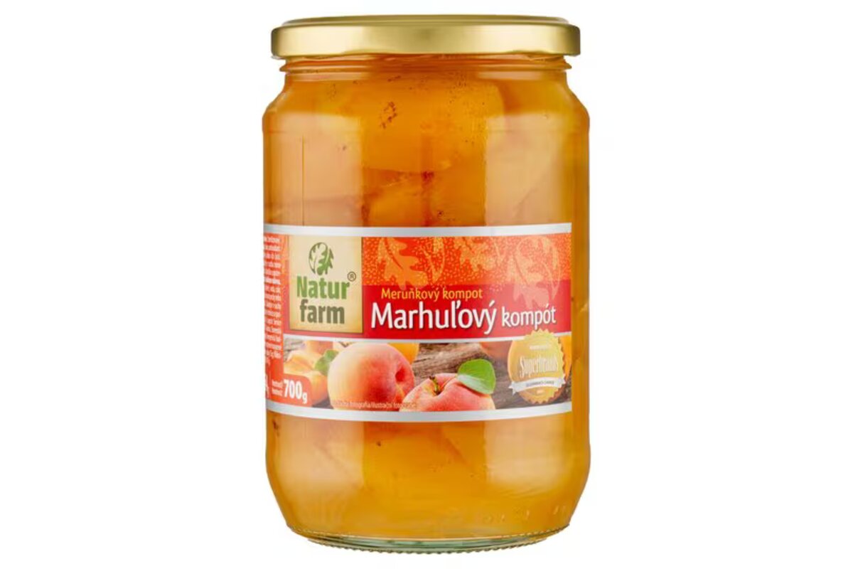 Marhule polené v sladkom náleve 700 g sklo 18-10