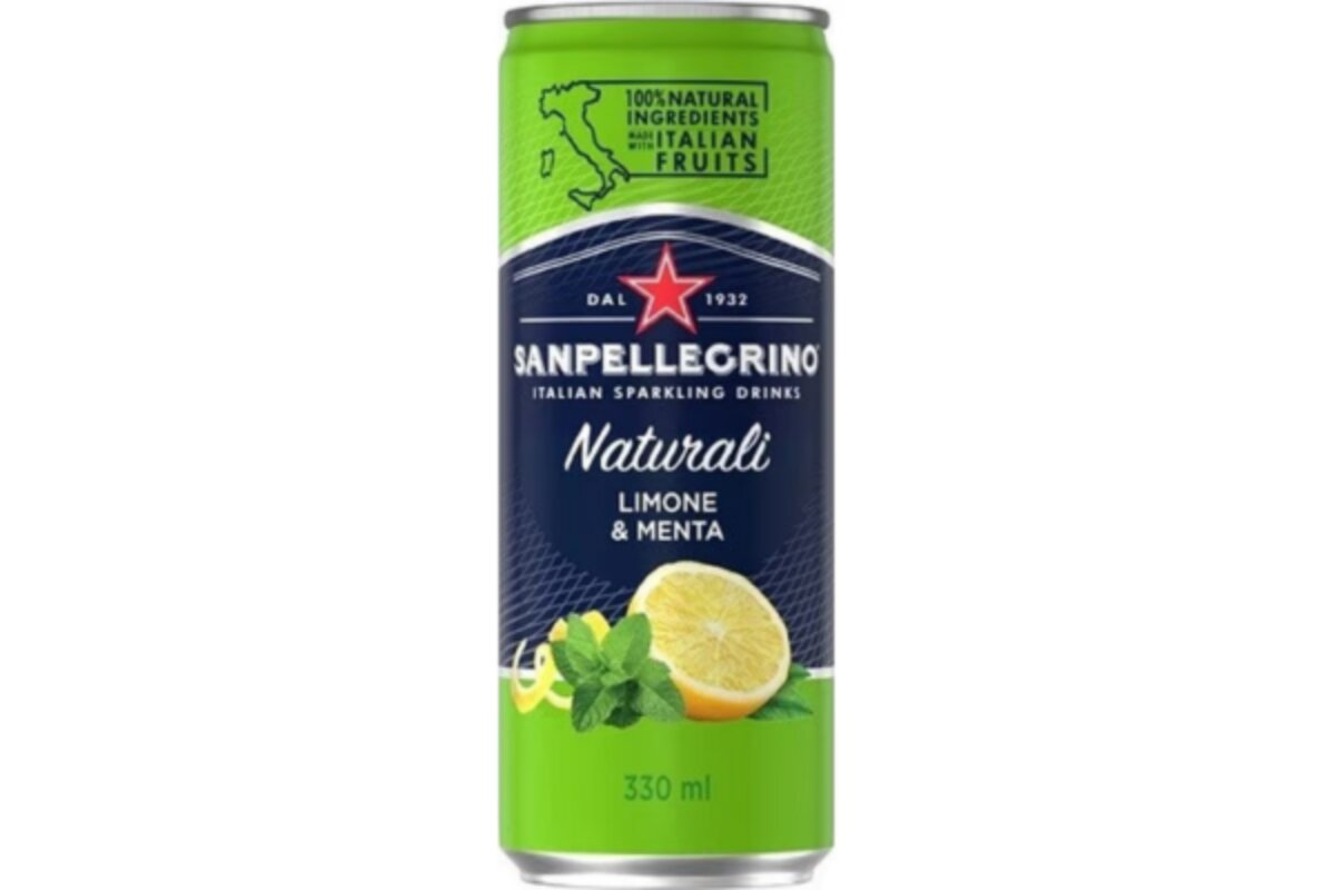SANPELLEGRINO Mäta-Citrón plechovka 330 ml