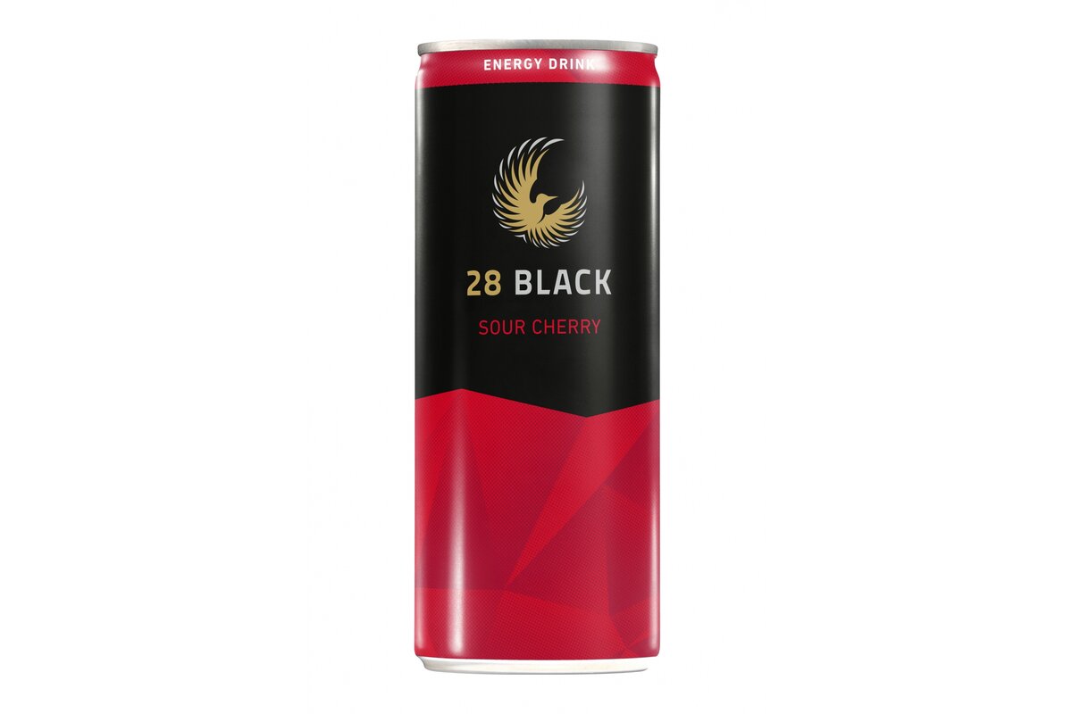 28 Black Energy drink Sour Cherry 250 ml 161-5