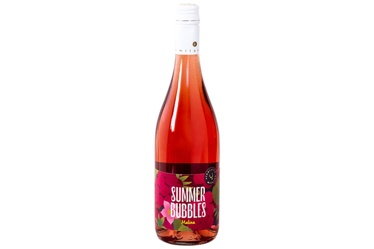 Miluron víno Summer Bubbles - MALINA 0,75 l