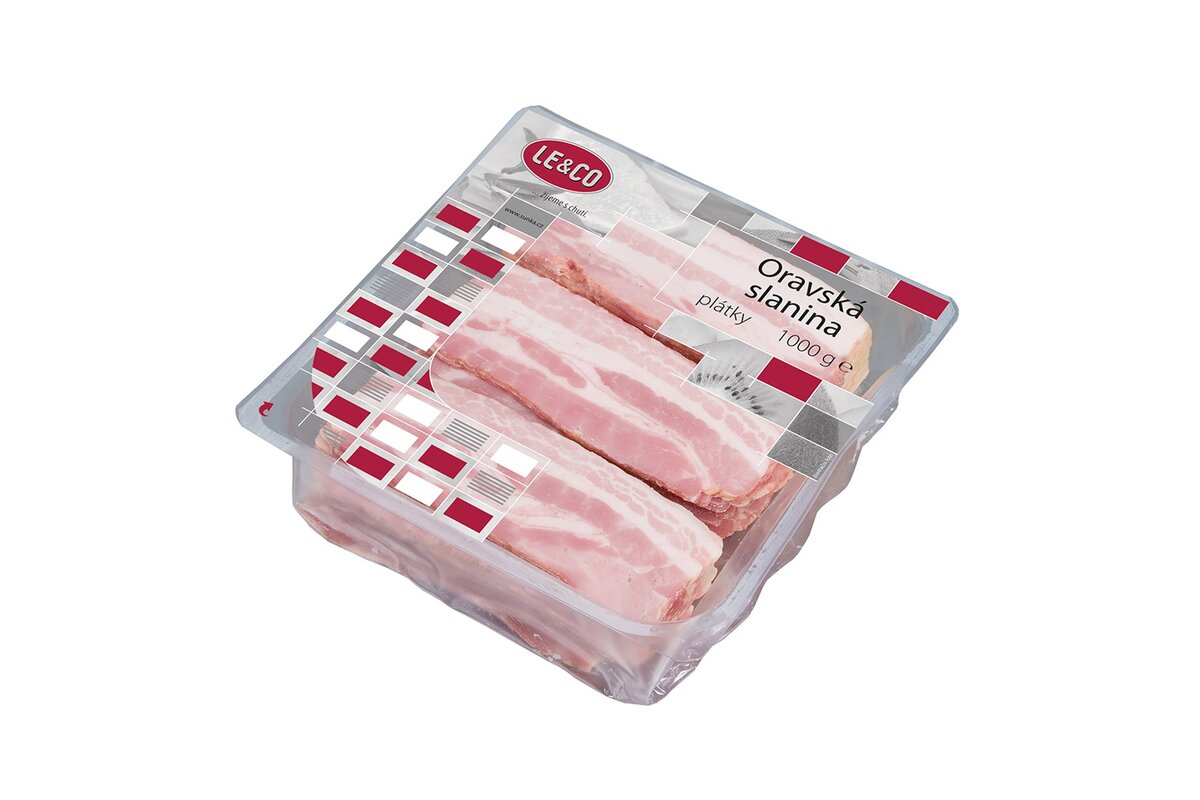 KRÁJANÁ Slanina oravská plátky LE&CO 1kg