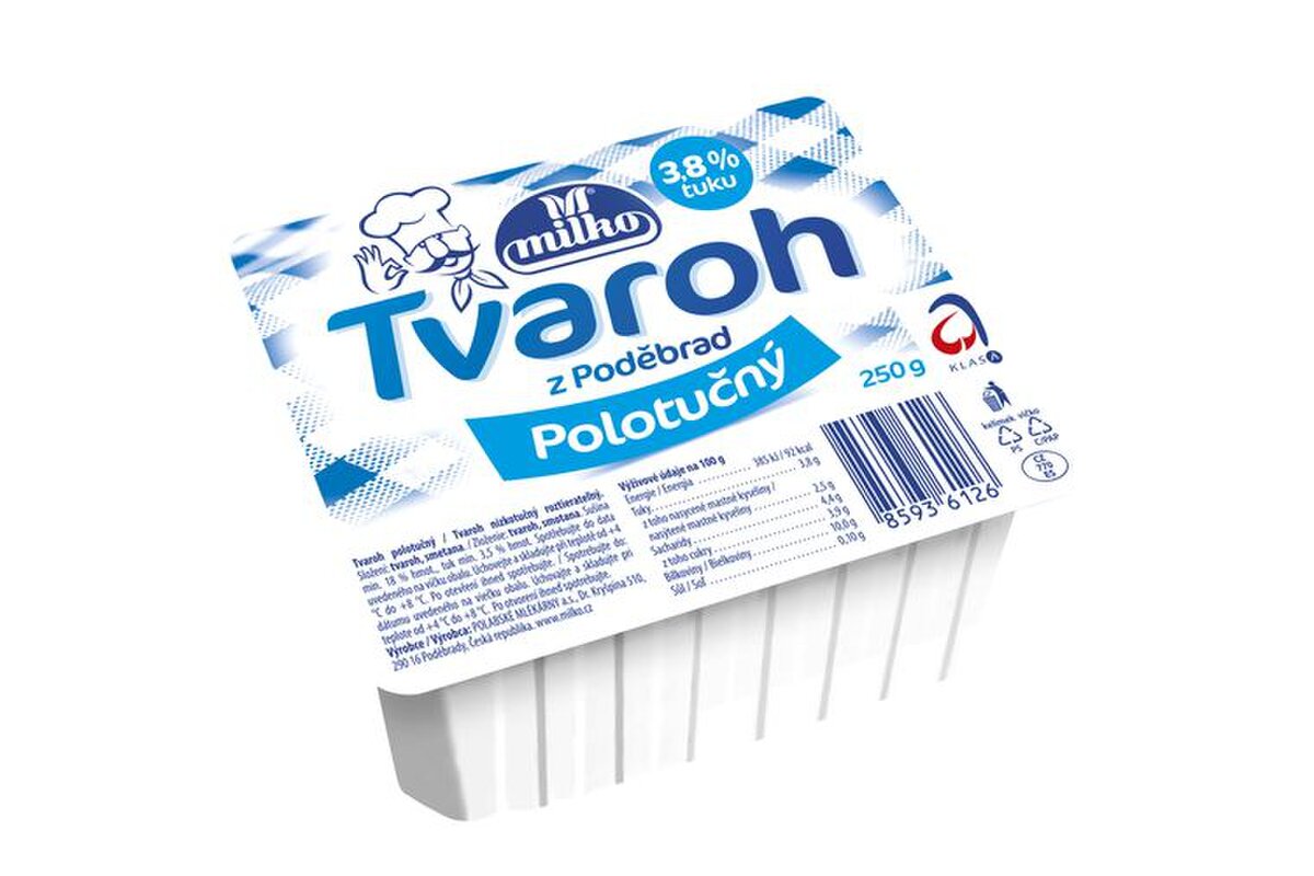 Tvaroh jemný polotučný 250 g