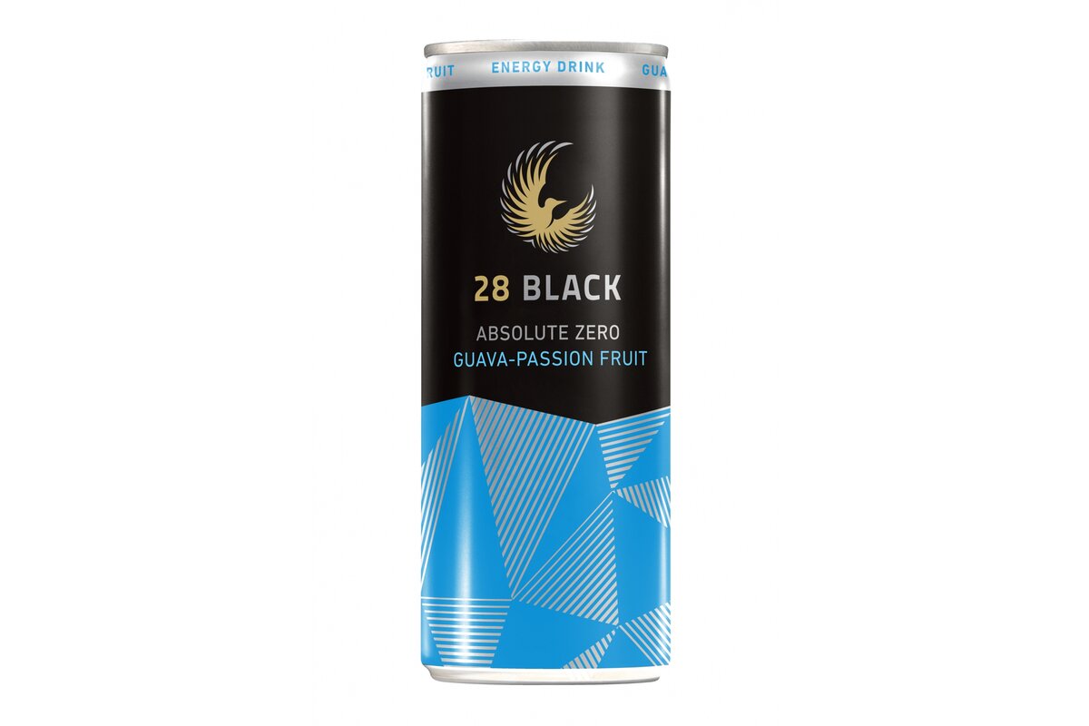 28 Black Energy drink Absolute zero Guava & Passion fruit 250 ml 161-3