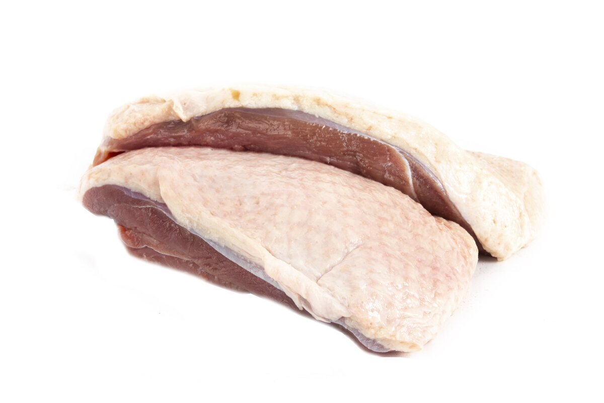 Kačacie prsia s kožou mrazené cca 450 g / bal. (2ks v bal.)