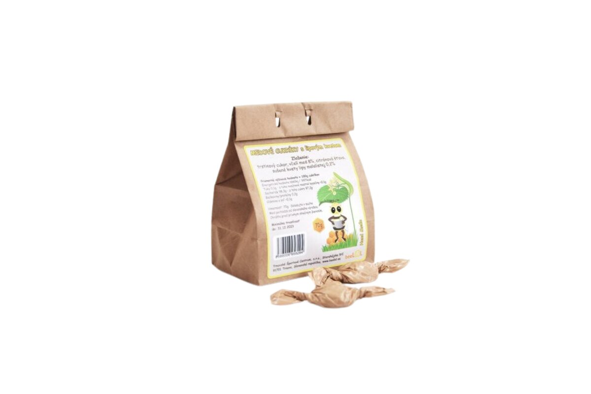 Medové cukríky s lipovou príchuťou 70 g