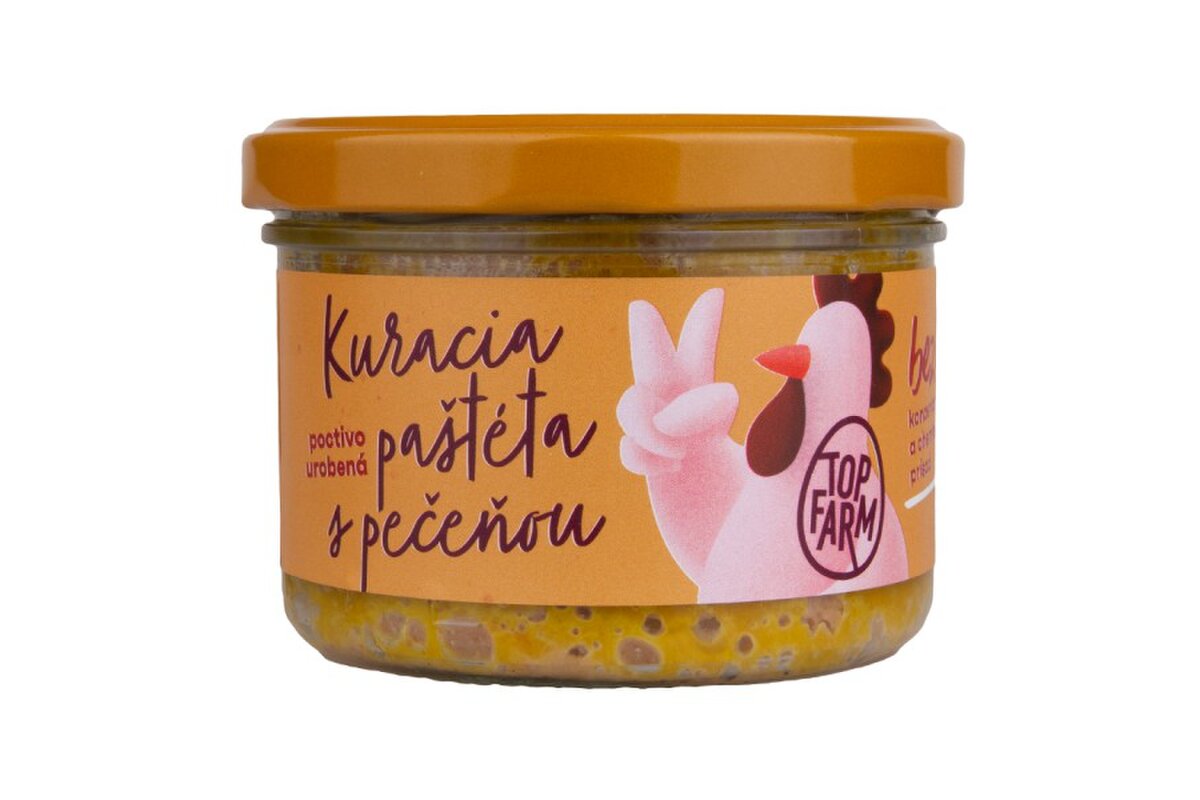 Kuracia paštéta s pečeňou 150 g, Top Farm