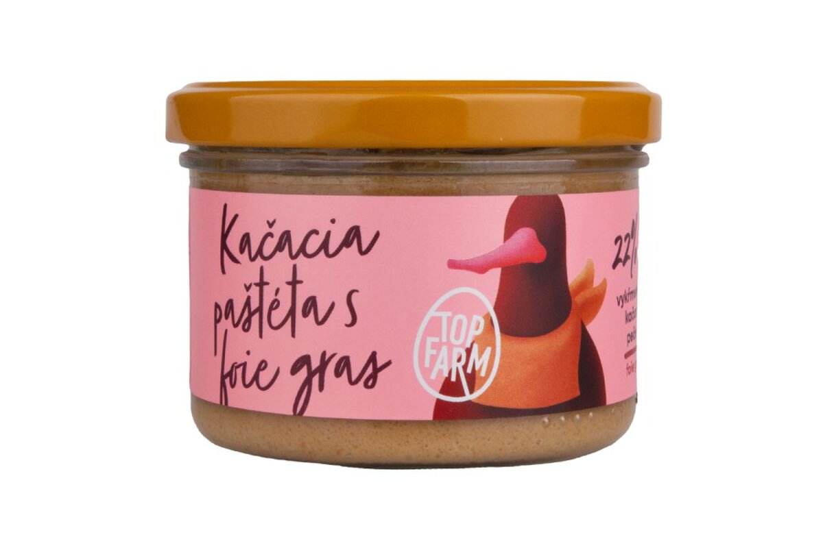 Kačacia paštéta foie gras 150 g, Top Farm